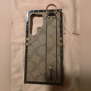 Luxury CC Tan and Black Phone Case